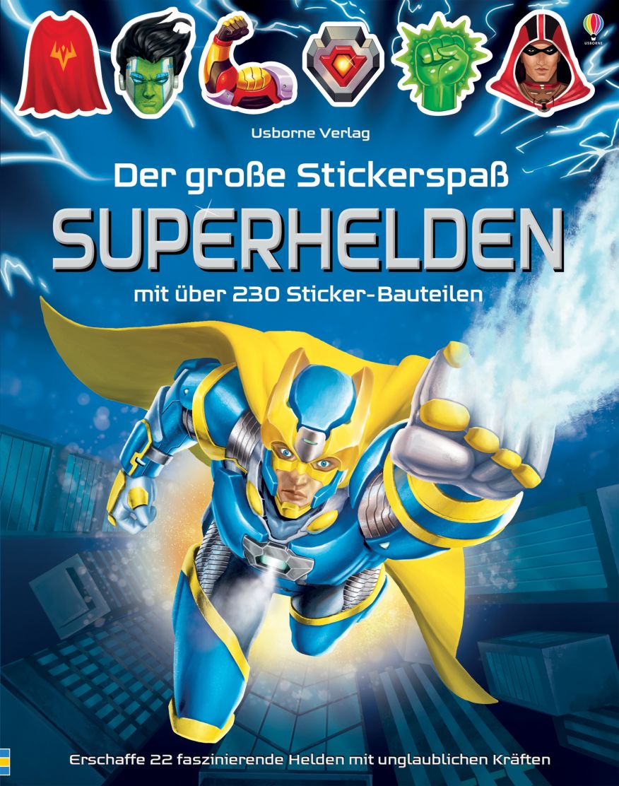 9781782326830_cover_image Usborne Der große Stickerspaß - Superhelden
