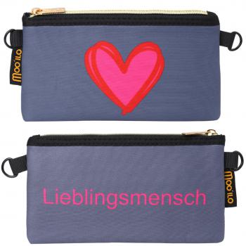 Moo' Ilo Socken mit Neopren Kosmetik Tasche - Lieblingsmensch - SALE