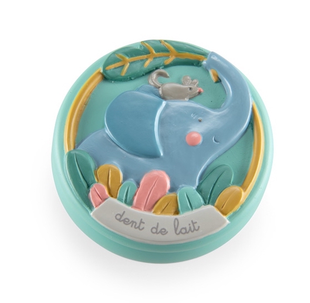 MR669135-Milchzahn-Box-Elefant-2 Moulin Roty Milchzahn Dose Sous mon Baobab - Elefant