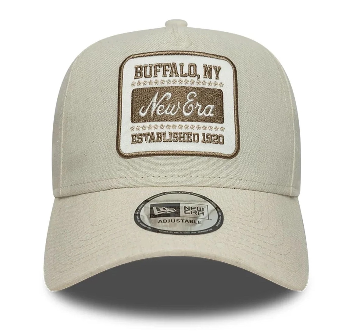 New Era Cap Hellbeige New Era Patch Line 9FORTY E-Frame Verstellbare Cap 
