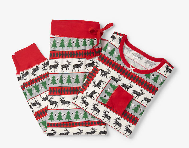 Little Blue House Damen Pyjama Set - Fair Isle Elch - SALE