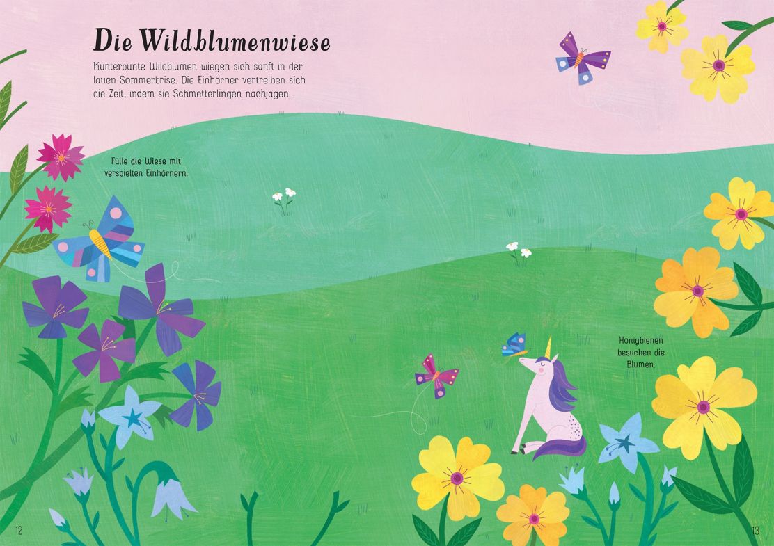 Usborne Mein Immer-wieder-Stickerbuch - Einhörner Usborne Mein Immer-wieder-Stickerbuch - Einhörner