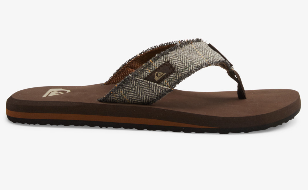 Quiksilver Flip Flop mit Fransen - Monkey Abyss - Hahnentritt