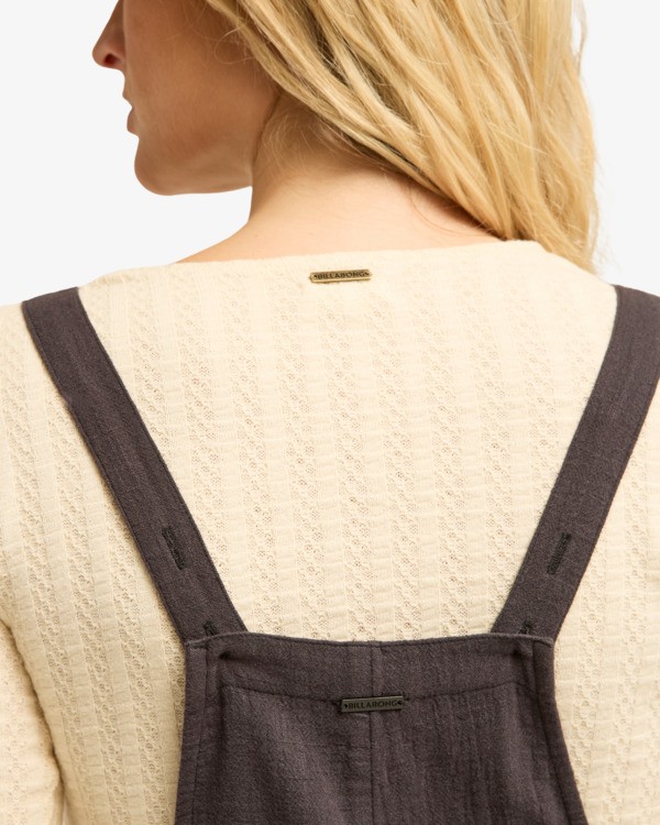 Billabong Pacific Time - Träger-Jumpsuit für Frauen in Black Sands/Grau-Schwarz Billabong Pacific Time - Träger-Jumpsuit für Frauen in Black Sands/Grau-Schwarz
