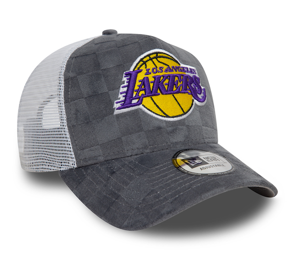 New Era Tonal Check Trucker Cap in Grau - LA Lakers New Era Tonal Check Trucker Cap in Grau - LA Lakers