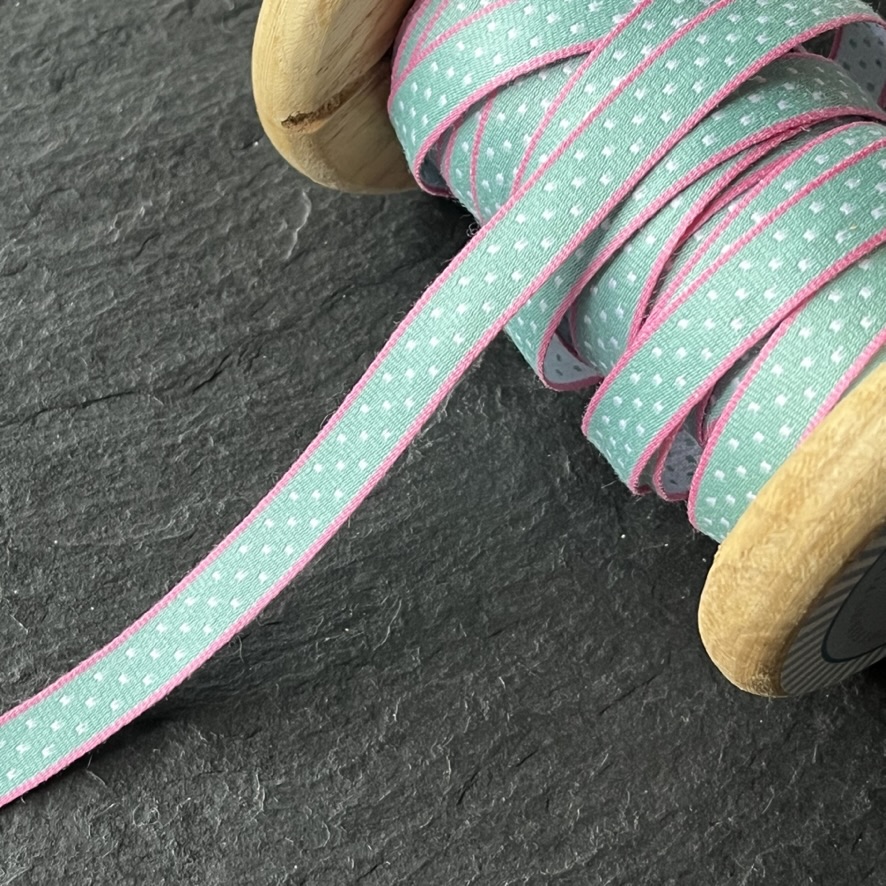 Wowzers Designer Webband - Rosa & Hellblau Gepunktet - 1 Meter Wowzers Designer Webband - Rosa & Hellblau Gepunktet - 1 Meter