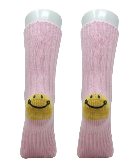 Lua Happy Feet Socken - Smiley in Rosa