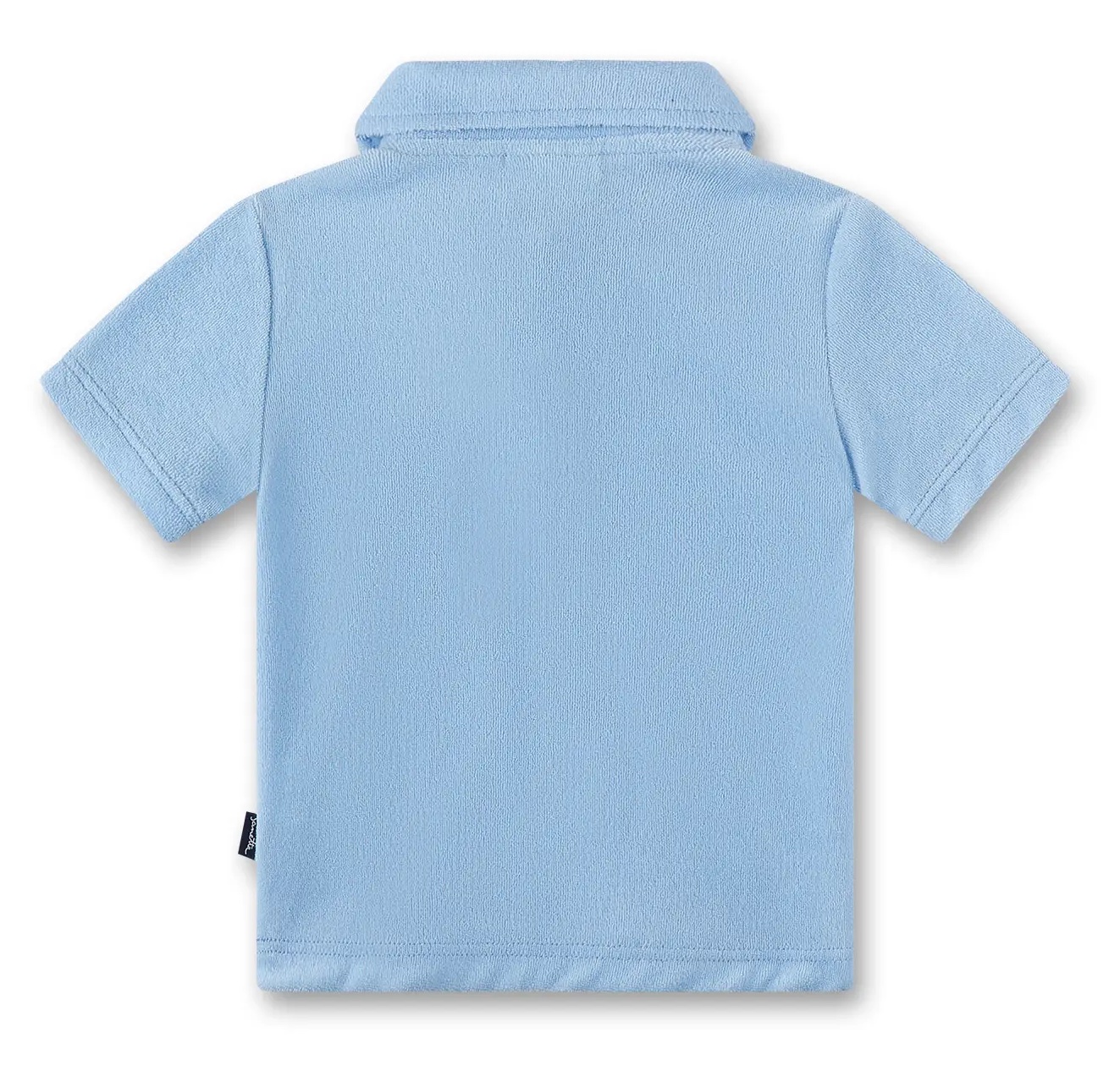Sanetta Jungs Frottee Poloshirt in Hellblau mit Schildkröte - SALE