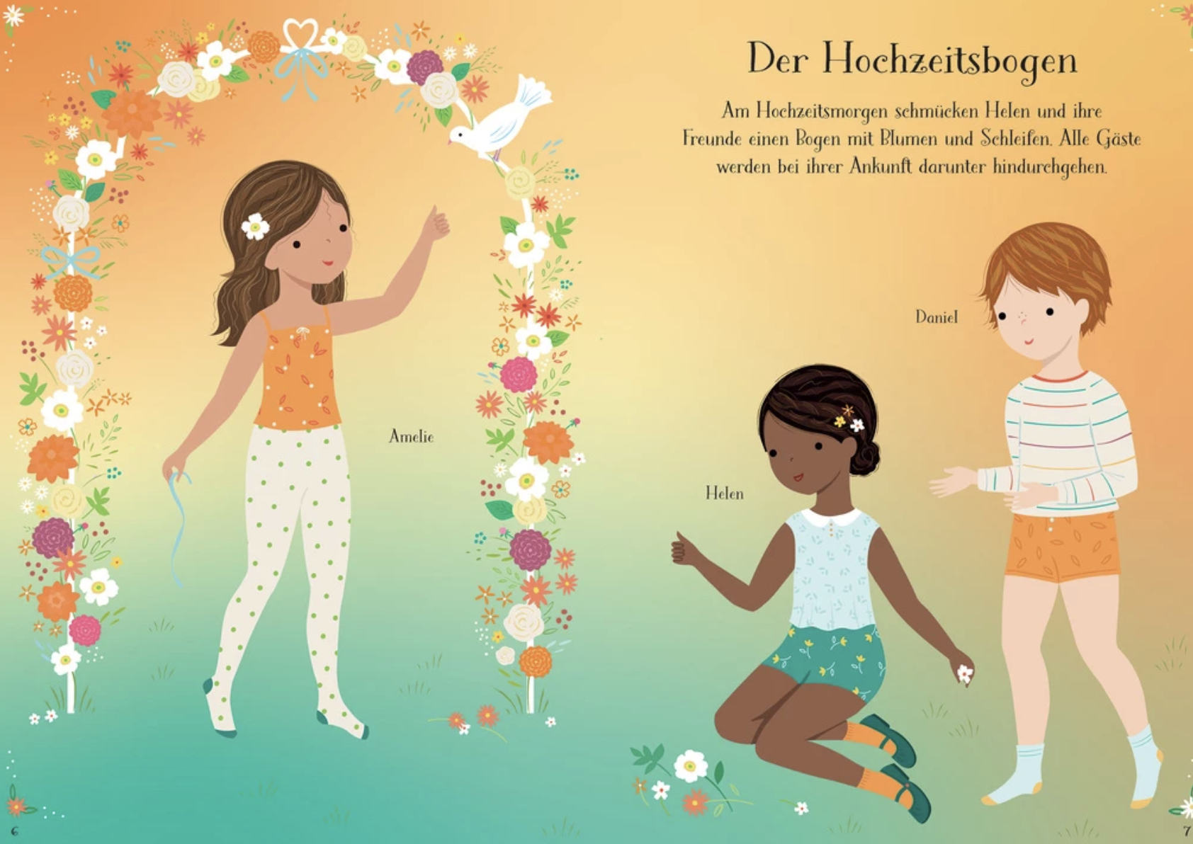 Usborne Mein erstes Anziehpuppen-Stickerbuch - Helen auf dem Hochzeitsfest