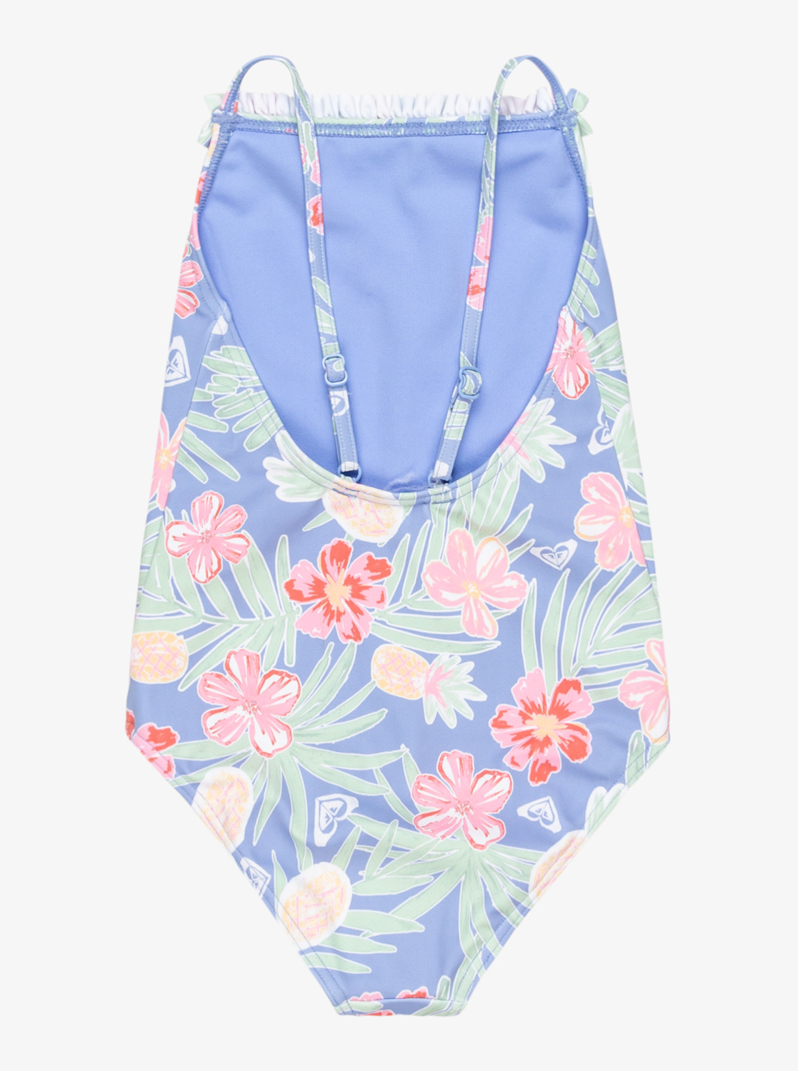 Roxy Tropical Story Badeanzug für Mädchen in Blau mit Tropical Blumen