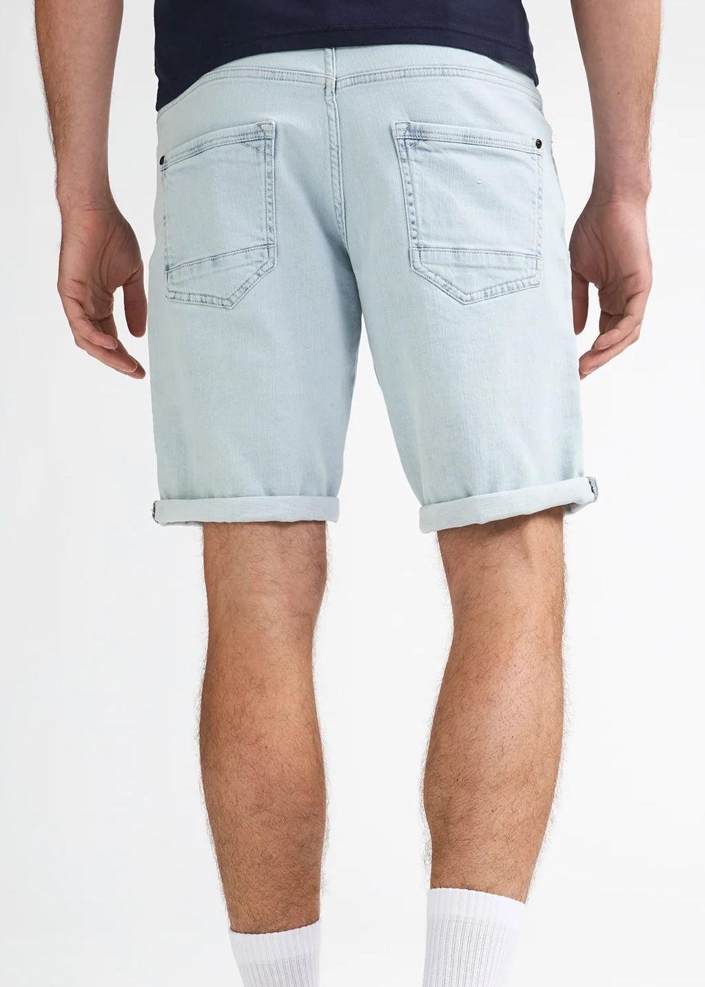 Petrol Industries Herren regular Jeansshort Bassano Shockwave in Blau