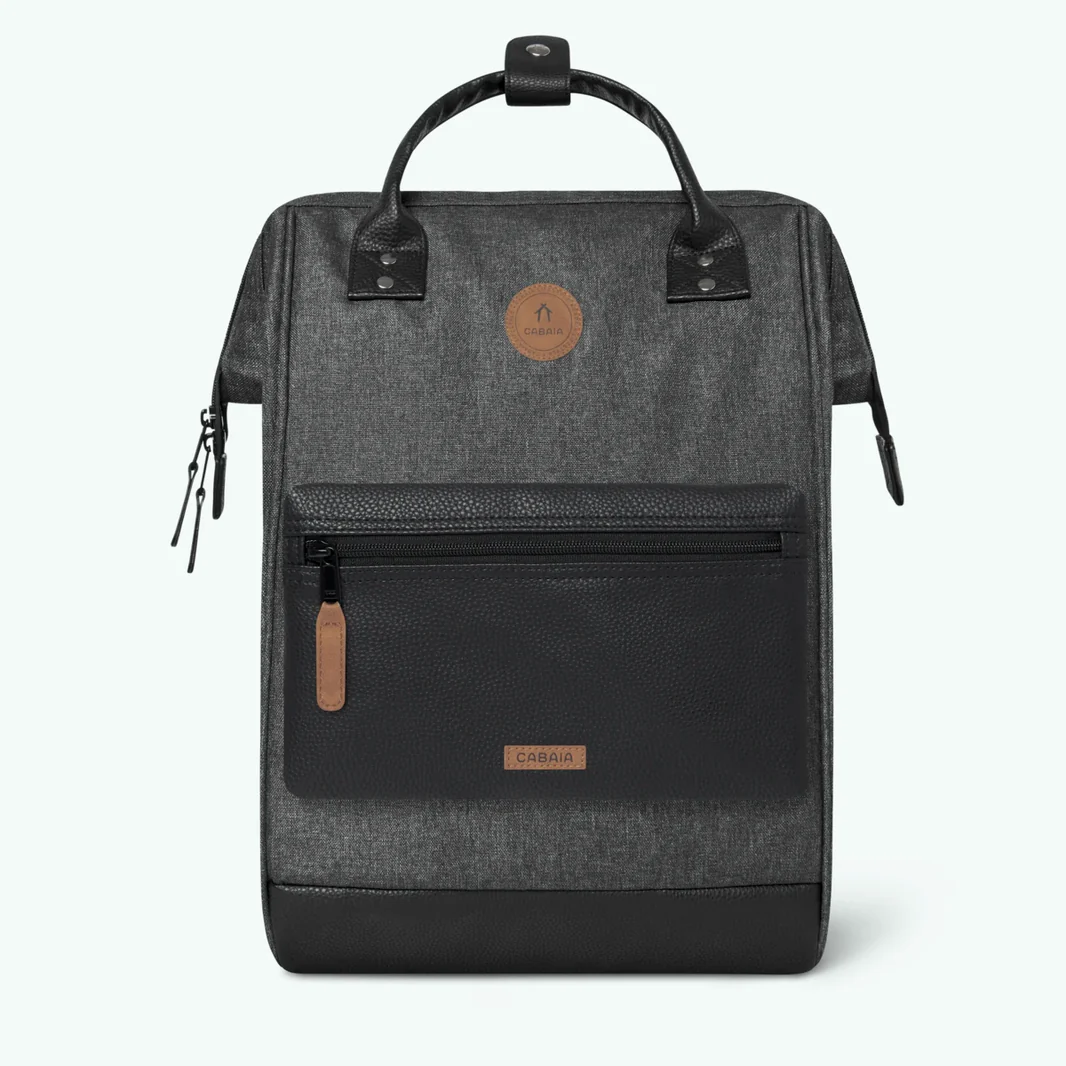 Cabaia ADVENTURER Rucksack Large LUXEMBOURG - Schwarz Meliert 