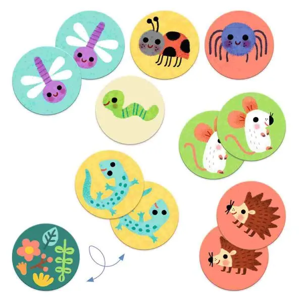 Djeco Lernspiele: Memo Kleine Tiere - SALE