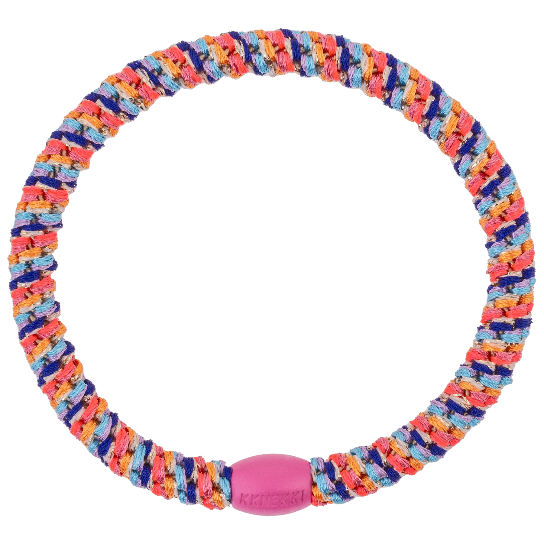 Kknekki Haargummi/Armband - Slim Multi Orange-Pink Neon Kknekki Haargummi/Armband - Slim Multi Orange-Pink Neon
