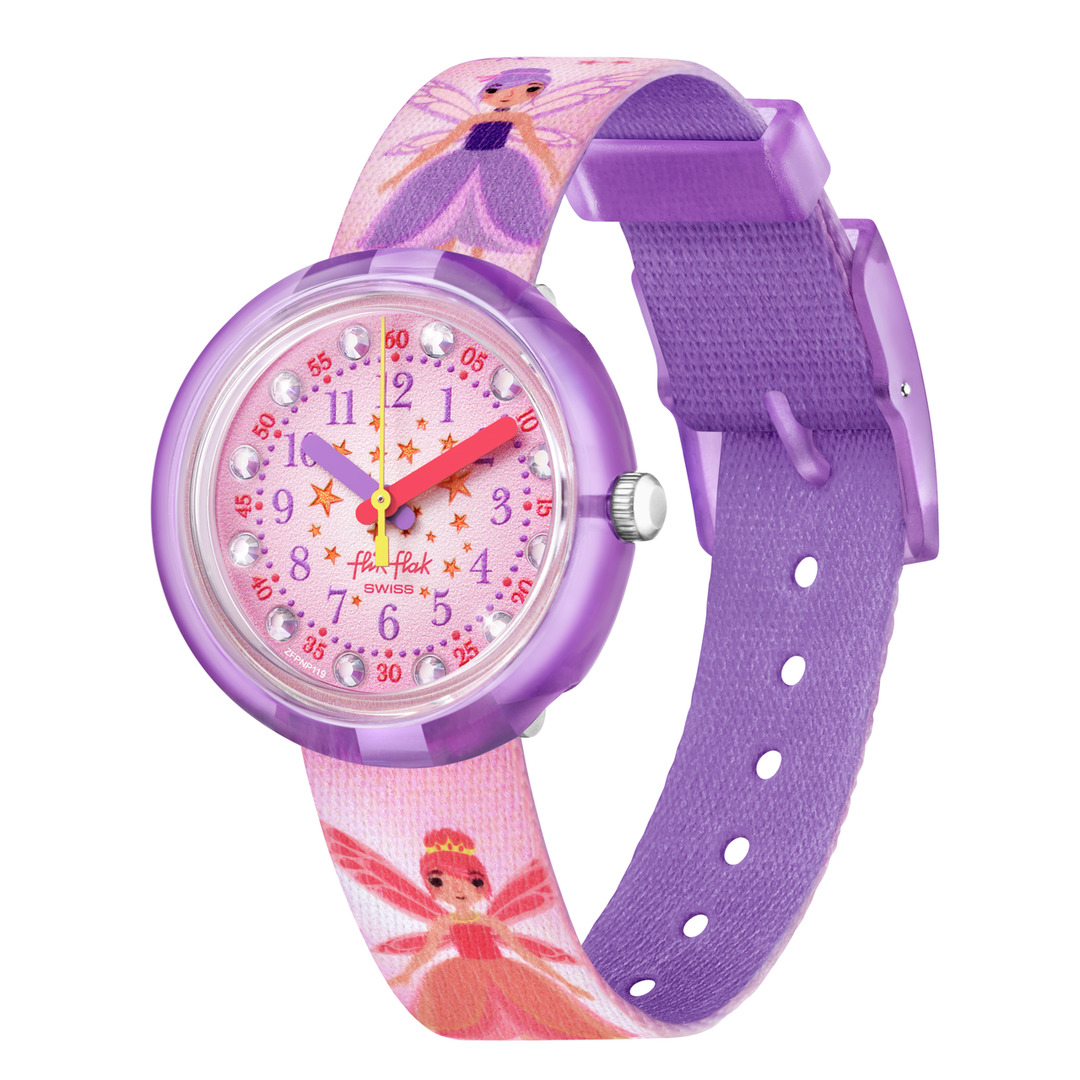 Flik Flak Uhr Kinderuhr - Stary Way - Feen in Rosa/Orange