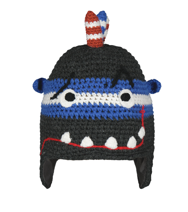 Barts Kids Monster Beanie in Dark Heather - Grau & Blau Barts Kids Monster Beanie in Dark Heather - Grau & Blau