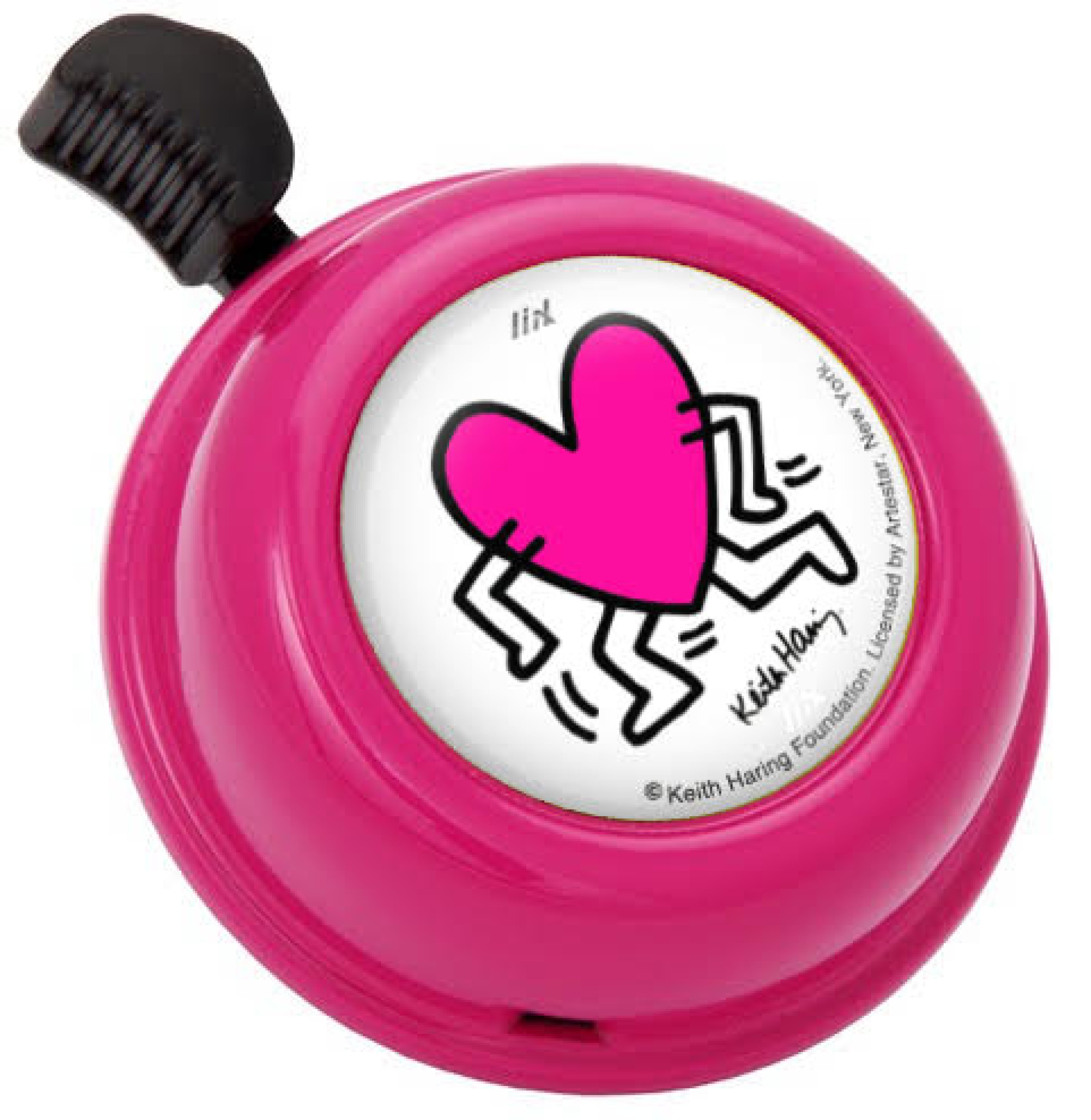 Liix Fahrradklingel Colour Bell in Pink - Kieth Haring Running Heart Liix Fahrradklingel Colour Bell in Pink - Kieth Haring Running Heart