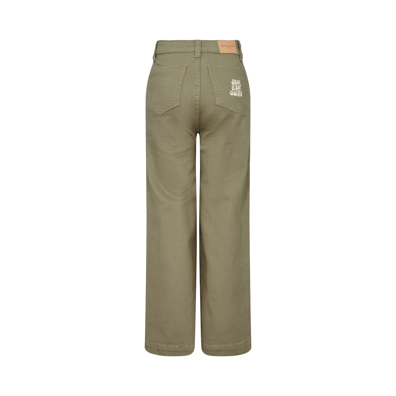 Sofie Schnoor Girls Jeans in Sage Green - Just keep going