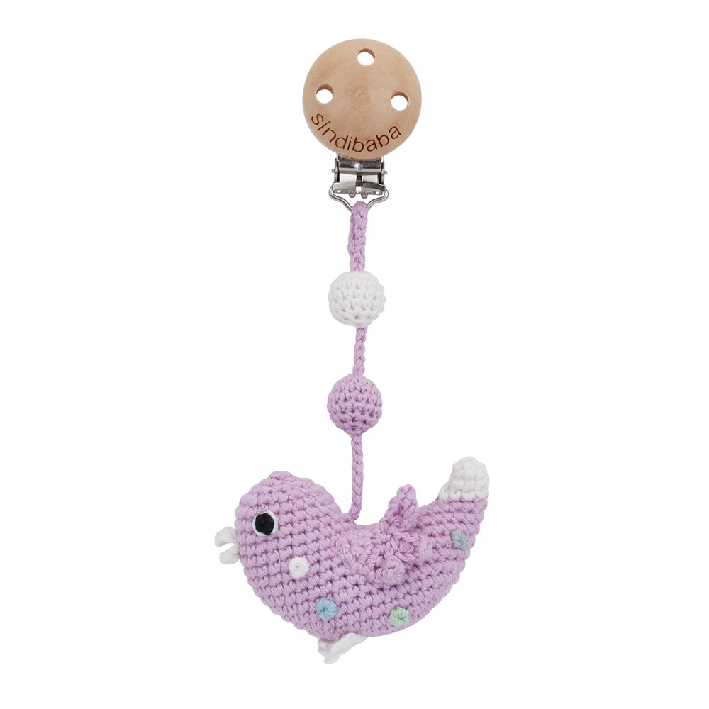 sindibaba-kinderwagen-clip-mit-voegeln-rose Sindibaba Bambus Clip Vögelchen in Rosa