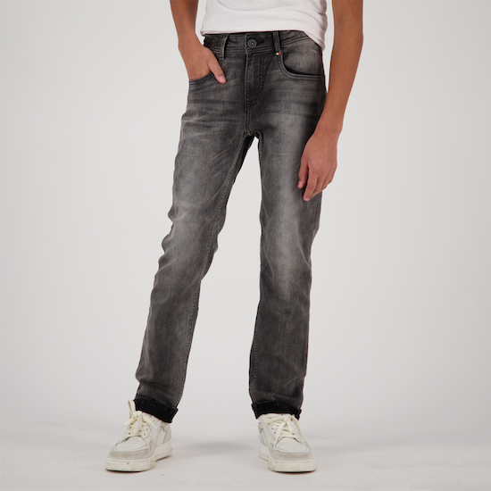 Vingino Jeans Baggio Basic - Regular Fit Jog Jeans in Dark Grey Vintage