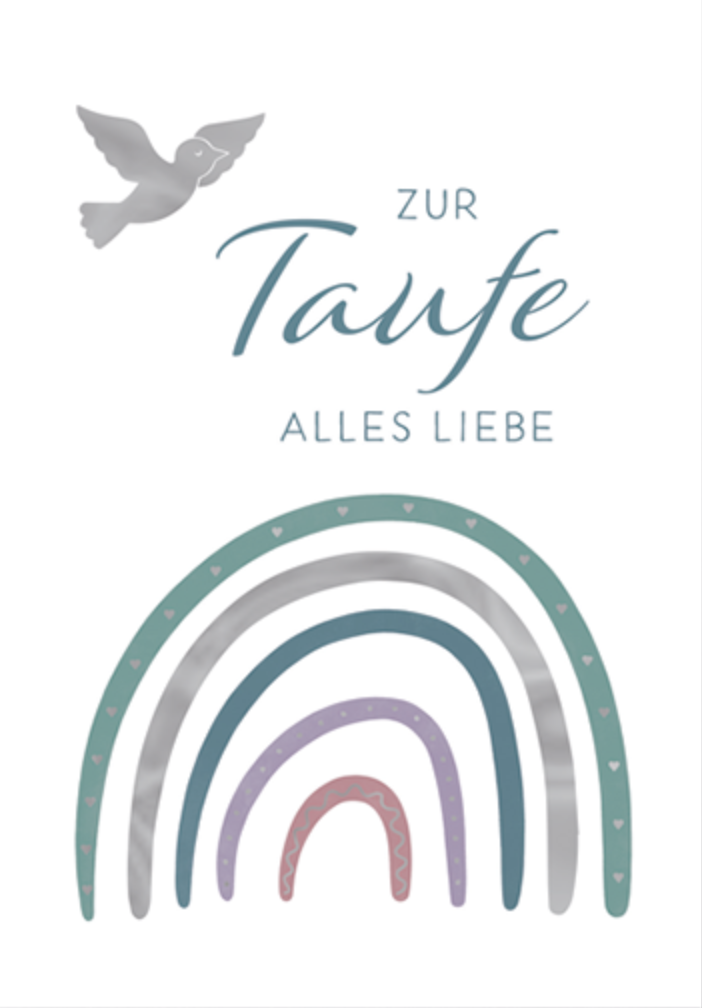 Edition Gollong Grußkarte - Zur Taufe alles Liebe