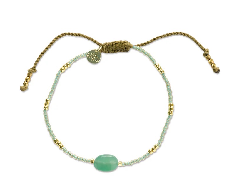 A Beautiful Story Wanting Aventurine Bracelet Gold 