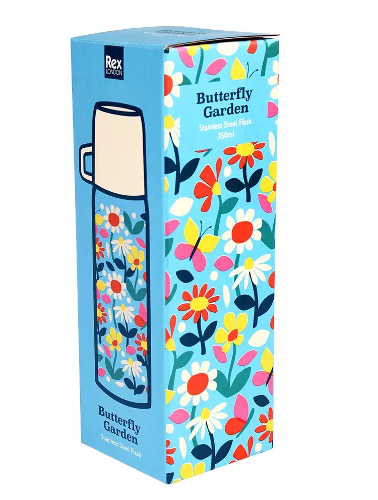 Rex London Thermosflasche & Tasse - Schmetterlingsgarten Rex London Thermosflasche & Tasse - Schmetterlingsgarten