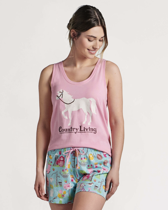 Bildschirmfoto-2022-07-23-um-09-16-03 Little Blue House Pyjama Tank Top in Rosa Pferd - Country Lliving