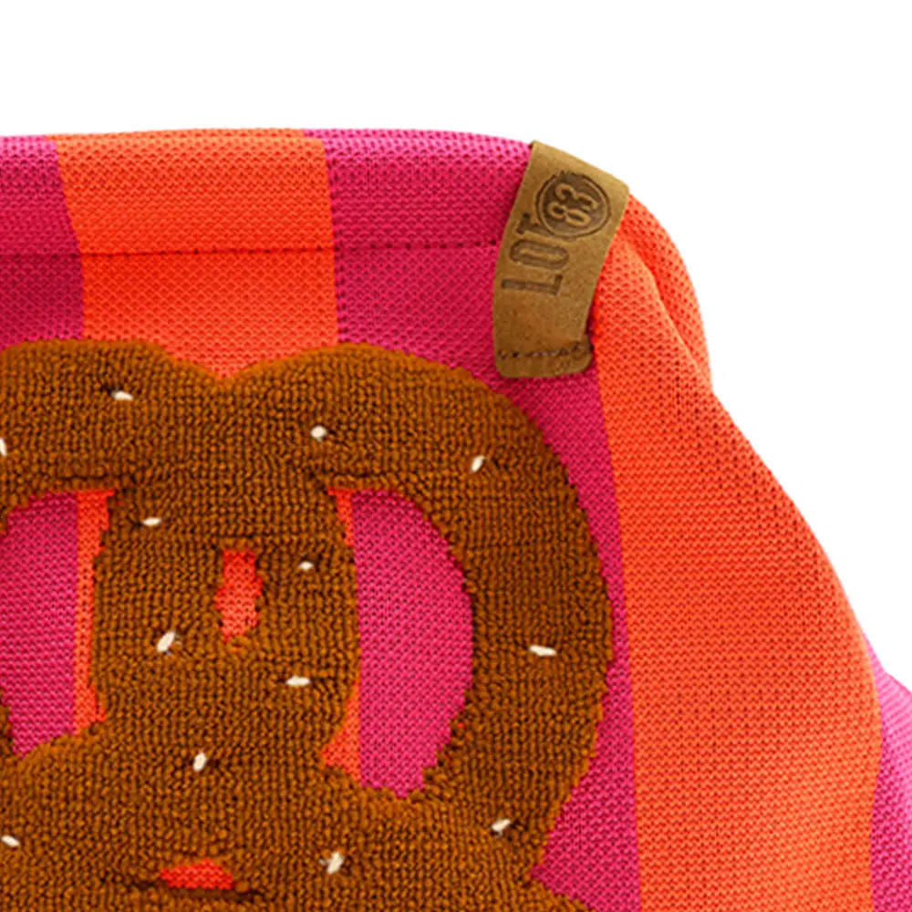 LOT83 Rebel Kulturtasche oder Clutch Emma - Pink Orange - Breze