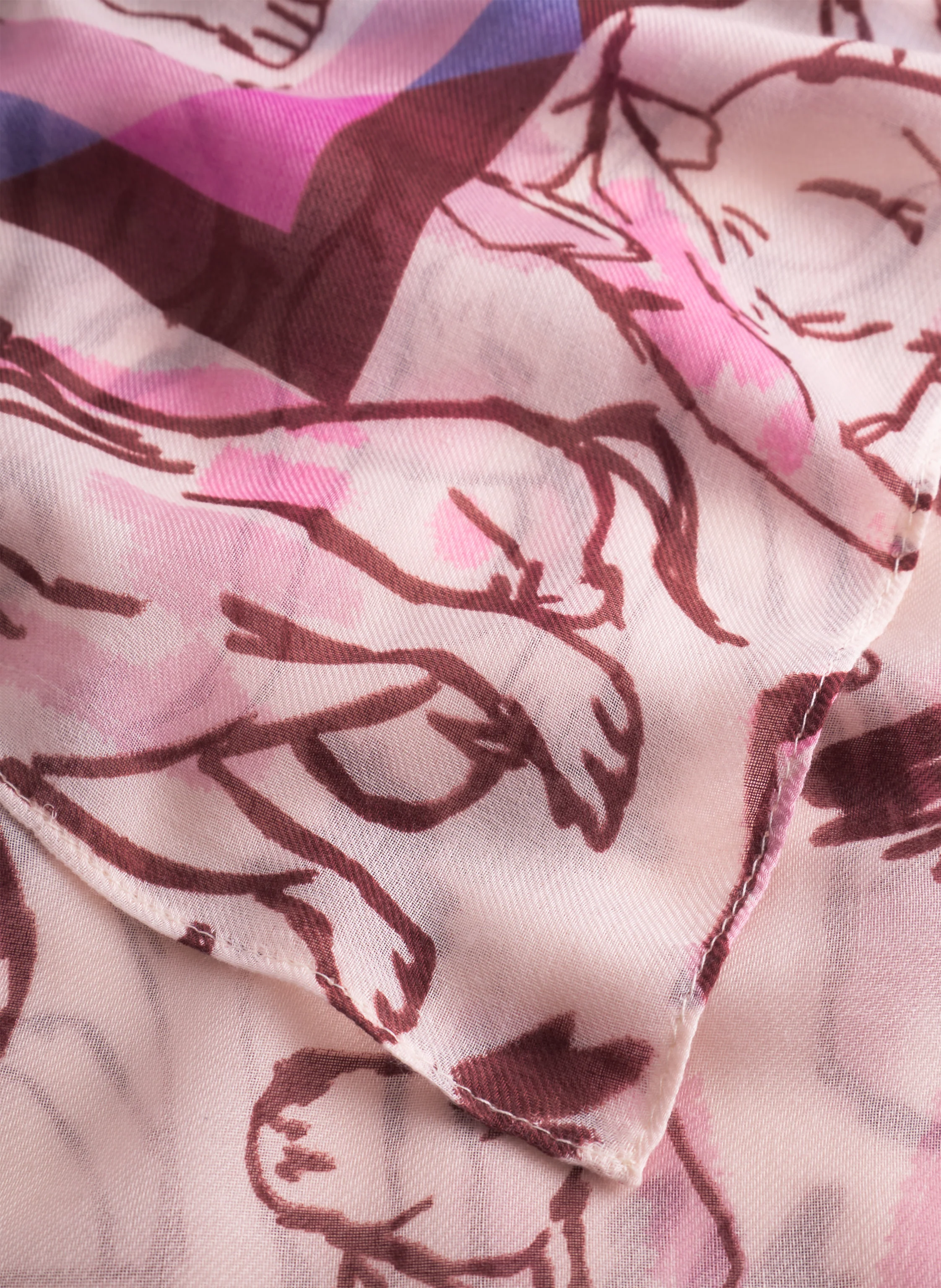 Codello Schal in Rosa mit Hunde Allover Codello Schal in Rosa mit Hunde Allover