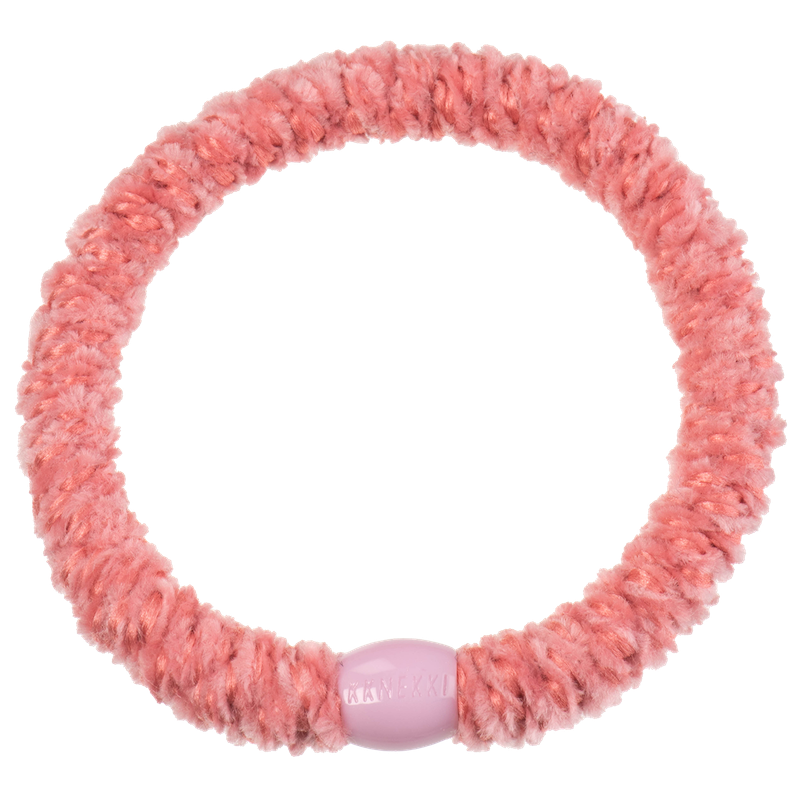 Kknekki Haargummi/Armband Coral Pink Samt - Velvet Old Pink Kknekki Haargummi/Armband Coral Pink Samt - Velvet Old Pink