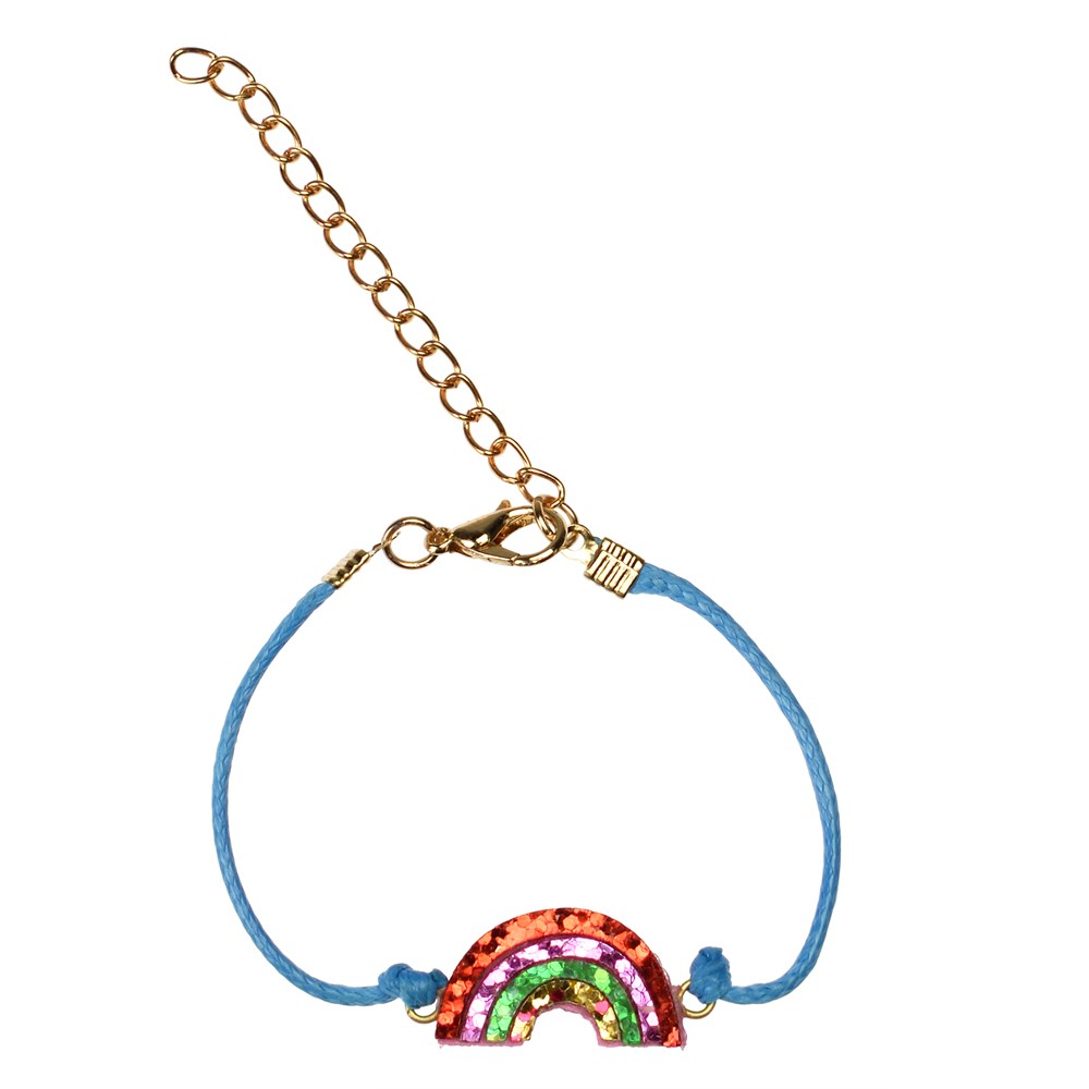 Rex London Glitter-Armband Regenbogen
