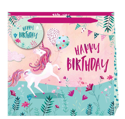 chic mic Geschenktüte - Large- Happy Birthday Einhorn