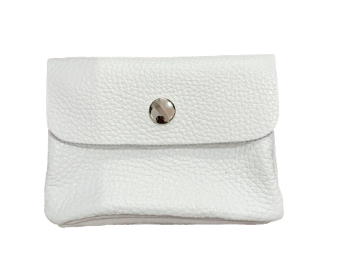 Soft Leder Geldbeutel in Weiß - Klein 