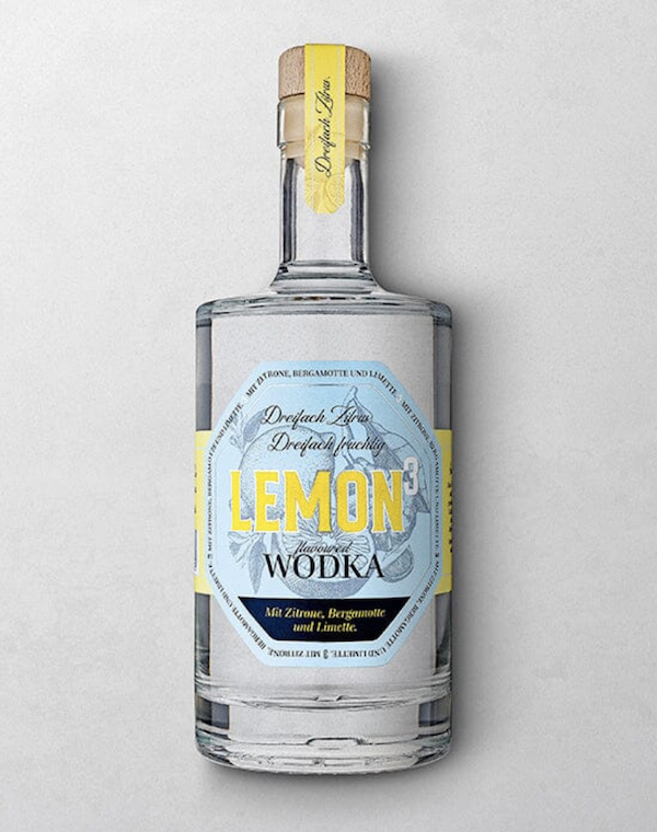 Wajos Lemon Vodka mit Zitrone Bergamotte und Limette