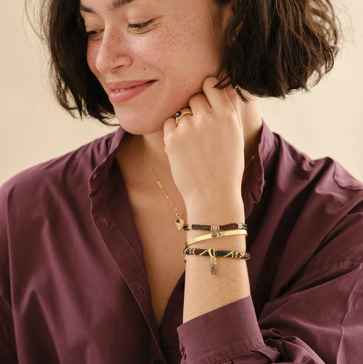 A Beautiful Story Compassionate Rosenquarz Armband