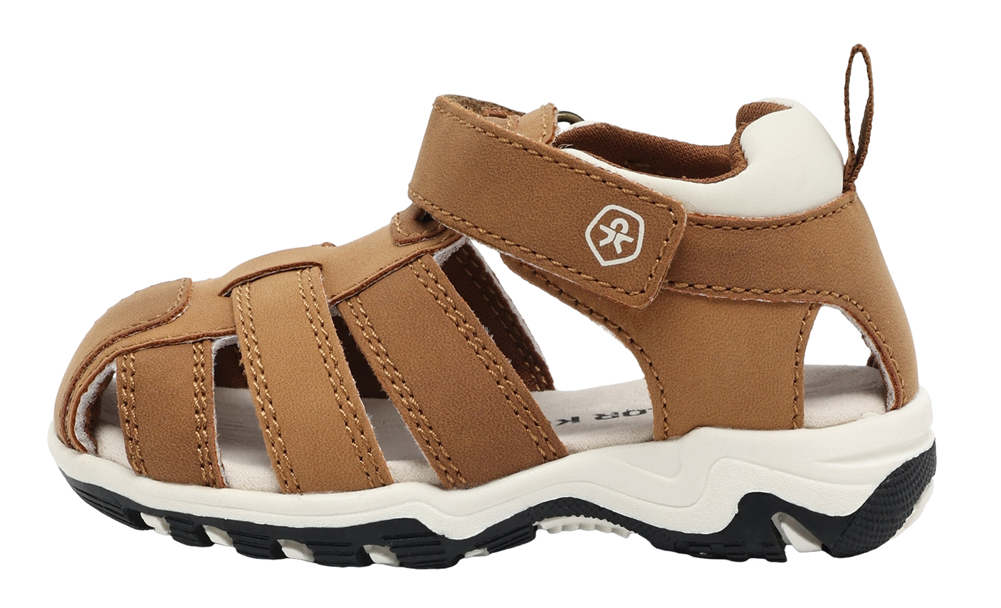 Color Kids Baby Sandalen mit Zehenschutz und Klettverschluss - Braun Color Kids Baby Sandalen mit Zehenschutz und Klettverschluss - Braun