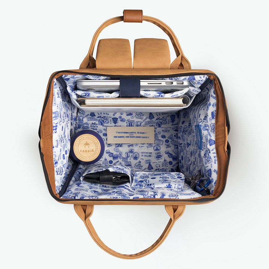 Cabaia Rucksack MOSCOU Large mit Laptop-Fach - Braun