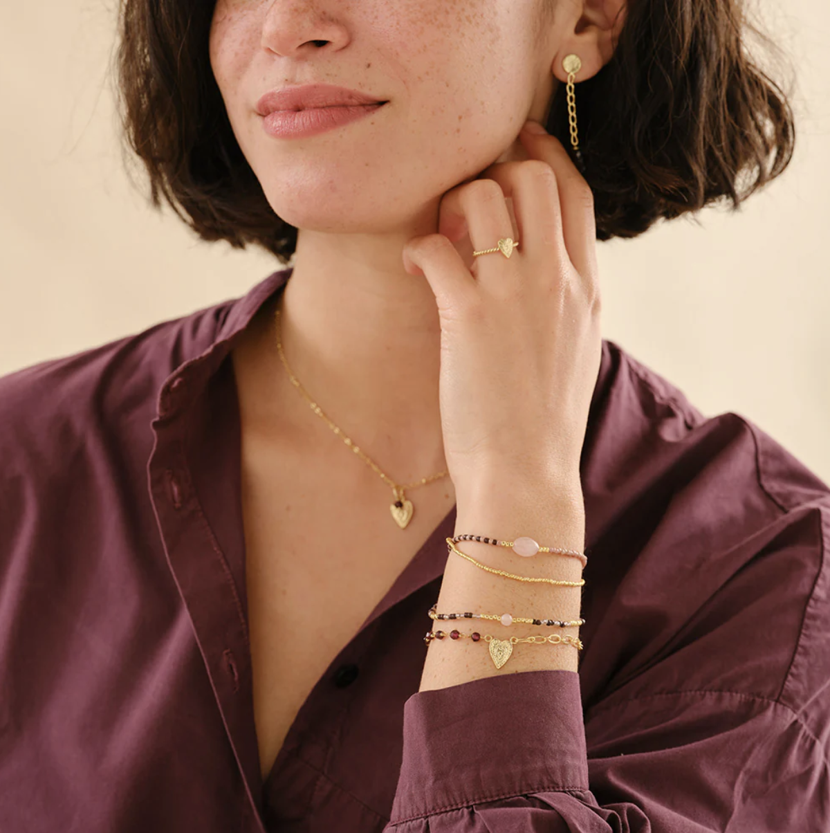A Beautiful Story Soothing Rosenquarz Armband