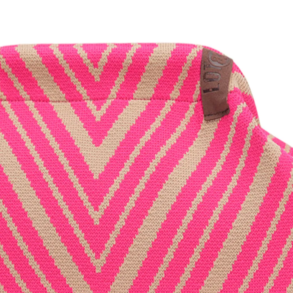 LOT83 Kulturtasche oder Clutch Emma - Zick Zack Neon Pink & Beige LOT83 Kulturtasche oder Clutch Emma - Zick Zack Neon Pink & Beige
