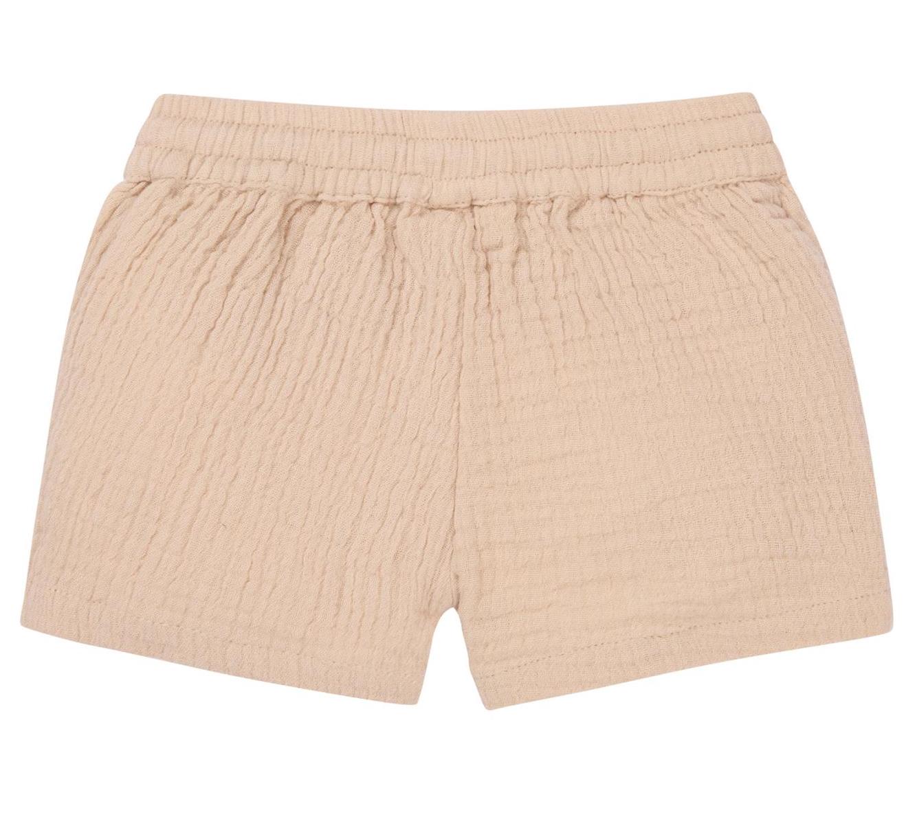 Noppies Oswaldo Baby Boys Musselin Shorts in Soft Sand Beige Noppies Oswaldo Baby Boys Musselin Shorts in Soft Sand Beige