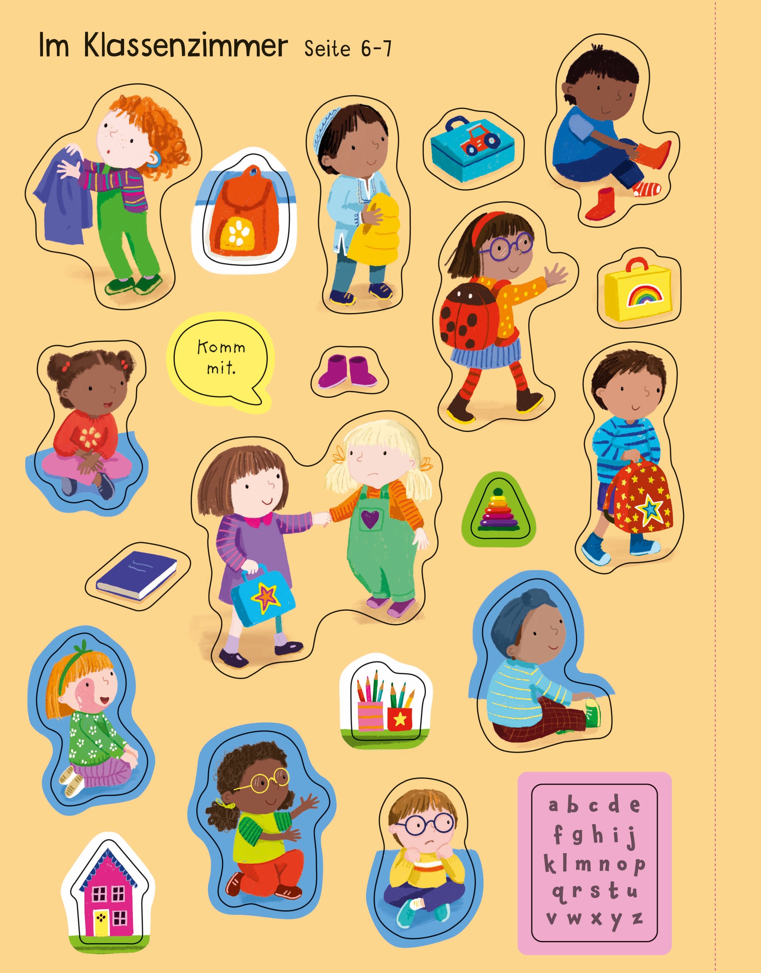 Usborne Mein erstes Stickerbuch: Ein Tag in der Schule Usborne Mein erstes Stickerbuch: Ein Tag in der Schule