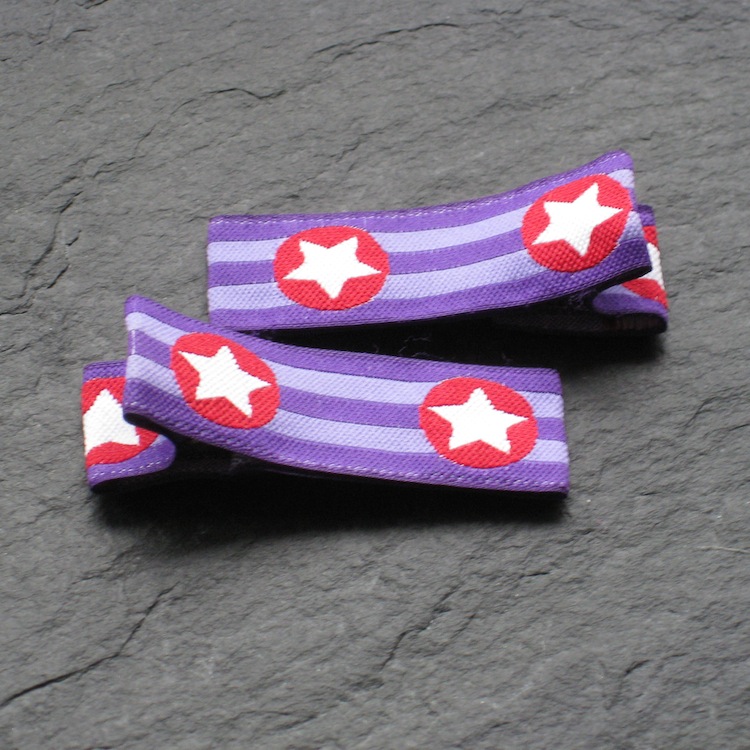 STERNE-DESIGNER-CLIPS-LILAw5YqqCID0fCBL Wowzers Designer Haarspangen - Sterne & Peace Symbole - 1 Paar
