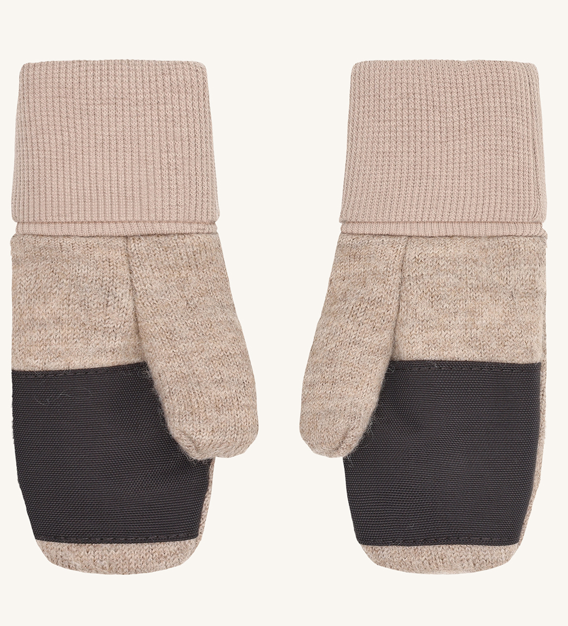 Hust & Claire Felix Merinowolle Walk Wolle Fäustlinge in Biscuit Beige Hust & Claire Felix Merinowolle Walk Wolle Fäustlinge in Biscuit Beige
