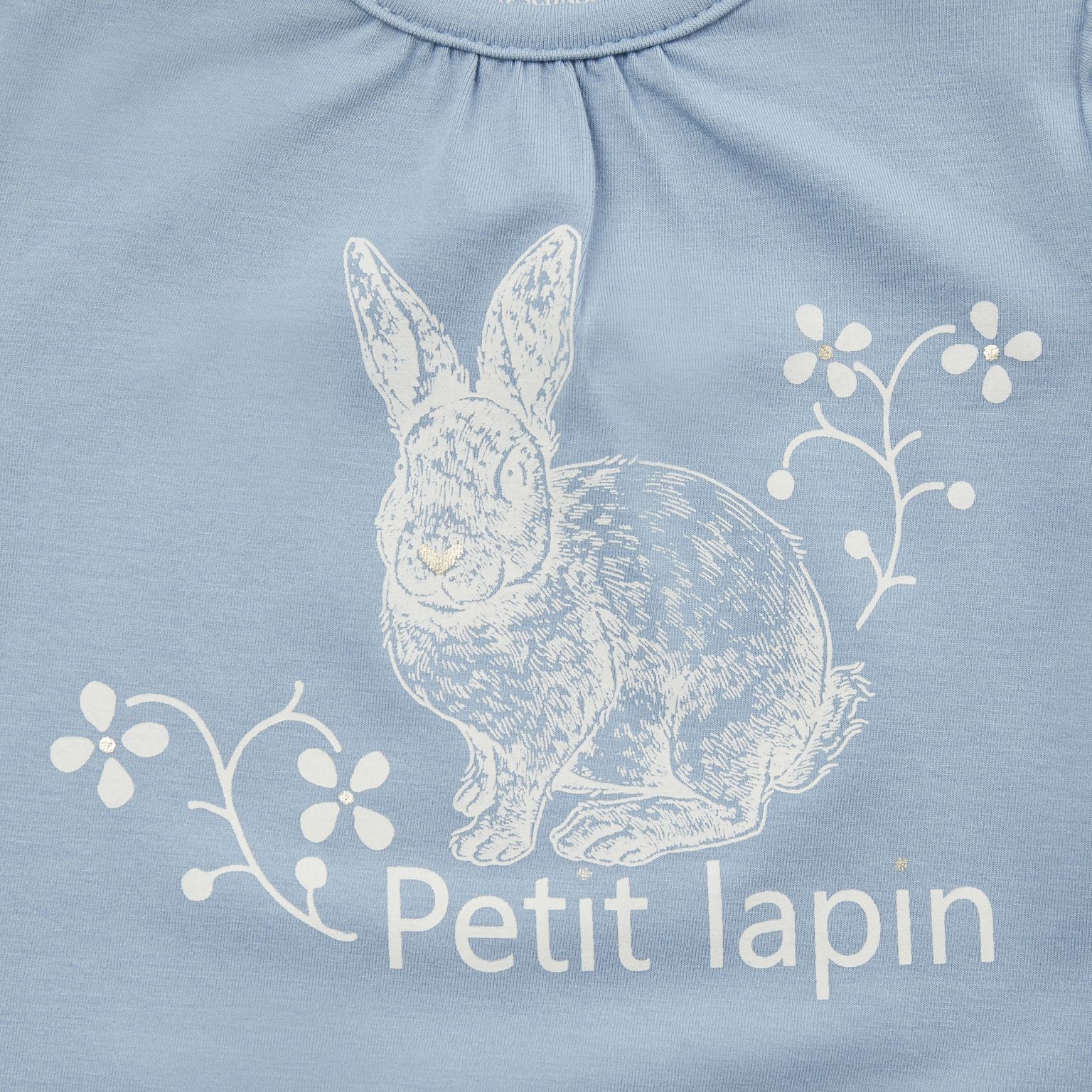 Petit by Sofie Schnoor Baby Body in Hellblau - Petit Lapin - Hase - SALE