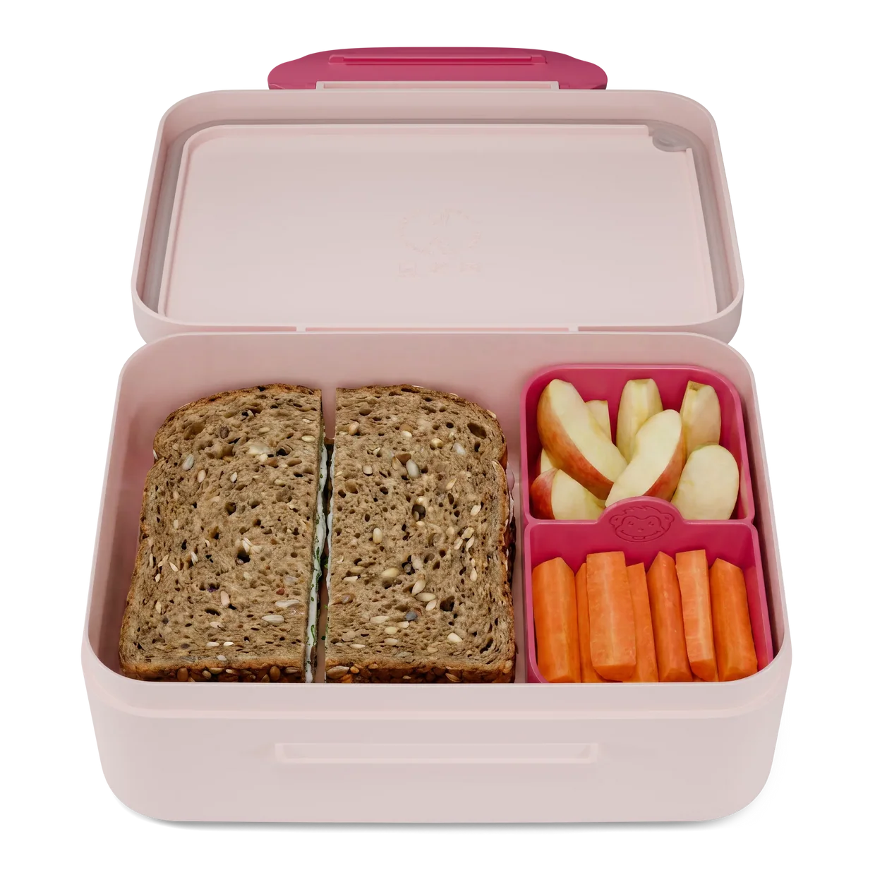 Affenzahn Brotdose in Rosa mit Trennfach - Fabelhafte Fantasiewelt Affenzahn Brotdose in Rosa mit Trennfach - Fabelhafte Fantasiewelt