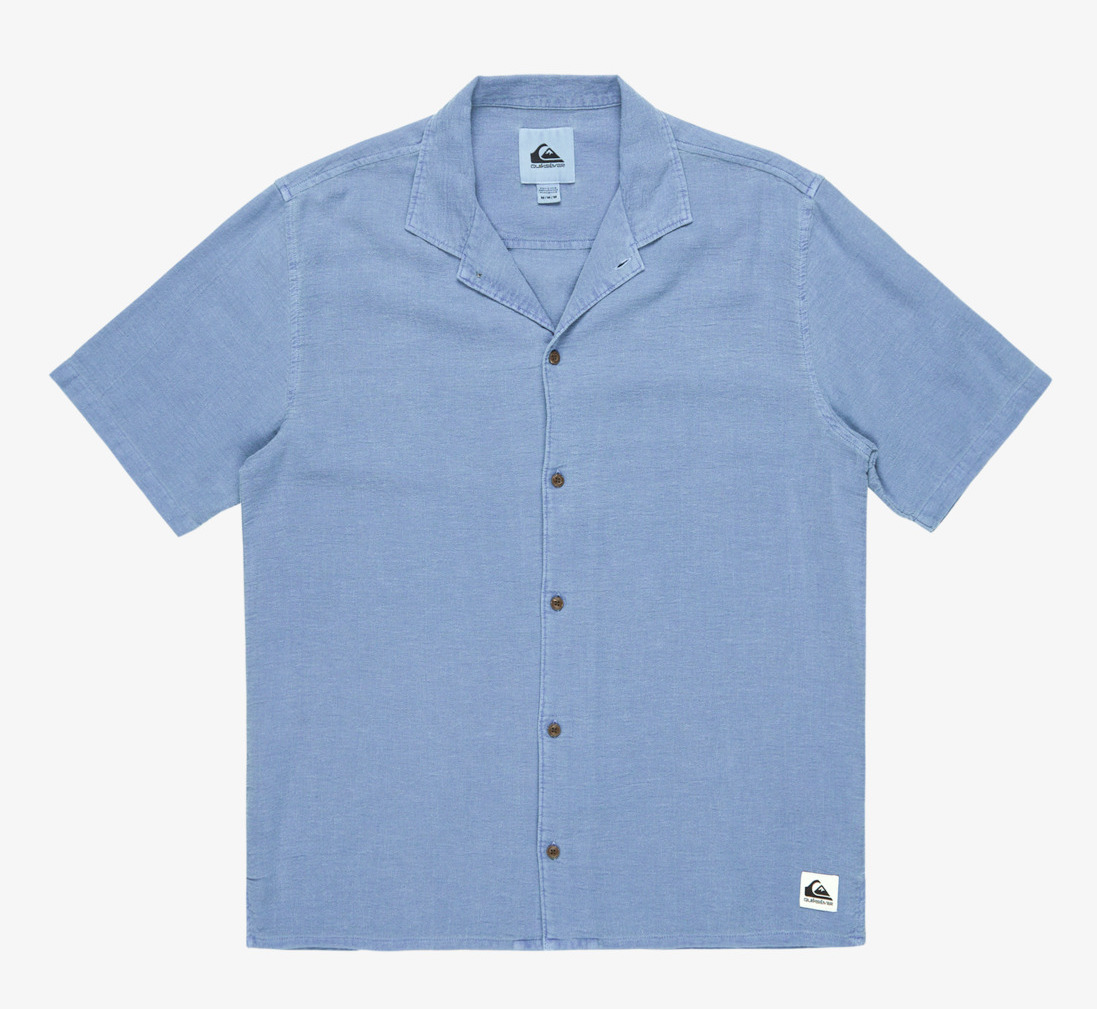 Quiksilver Sunrise Super Soft Kurzarm Hemd mit Hemp für Männer Quiksilver Sunrise Super Soft Kurzarm Hemd mit Hemp für Männer