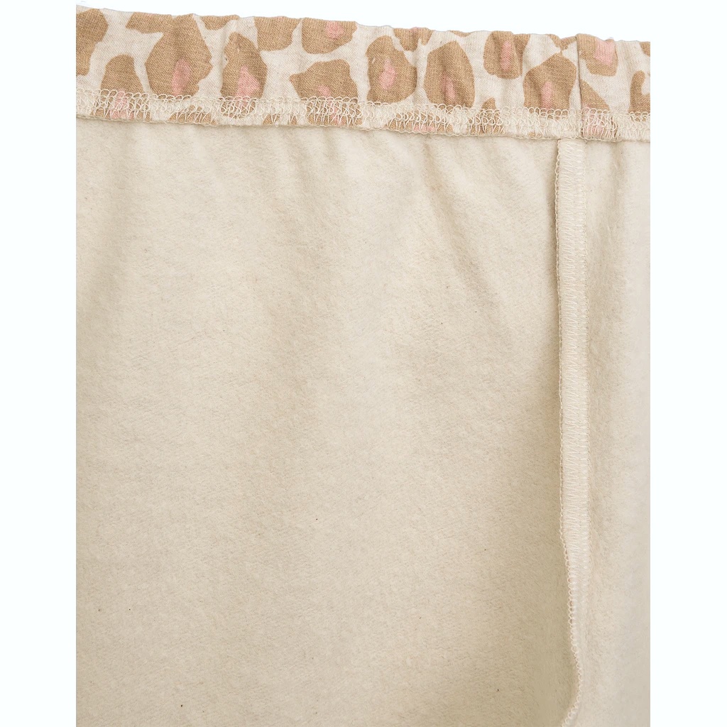 Danamade Doana Thermo Legging Beige Rosa Leo Muster
