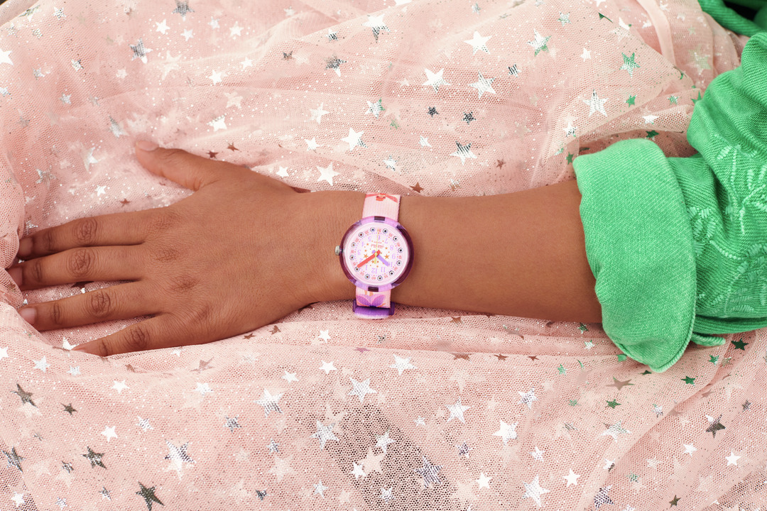 Flik Flak Uhr Kinderuhr - Stary Way - Feen in Rosa/Orange