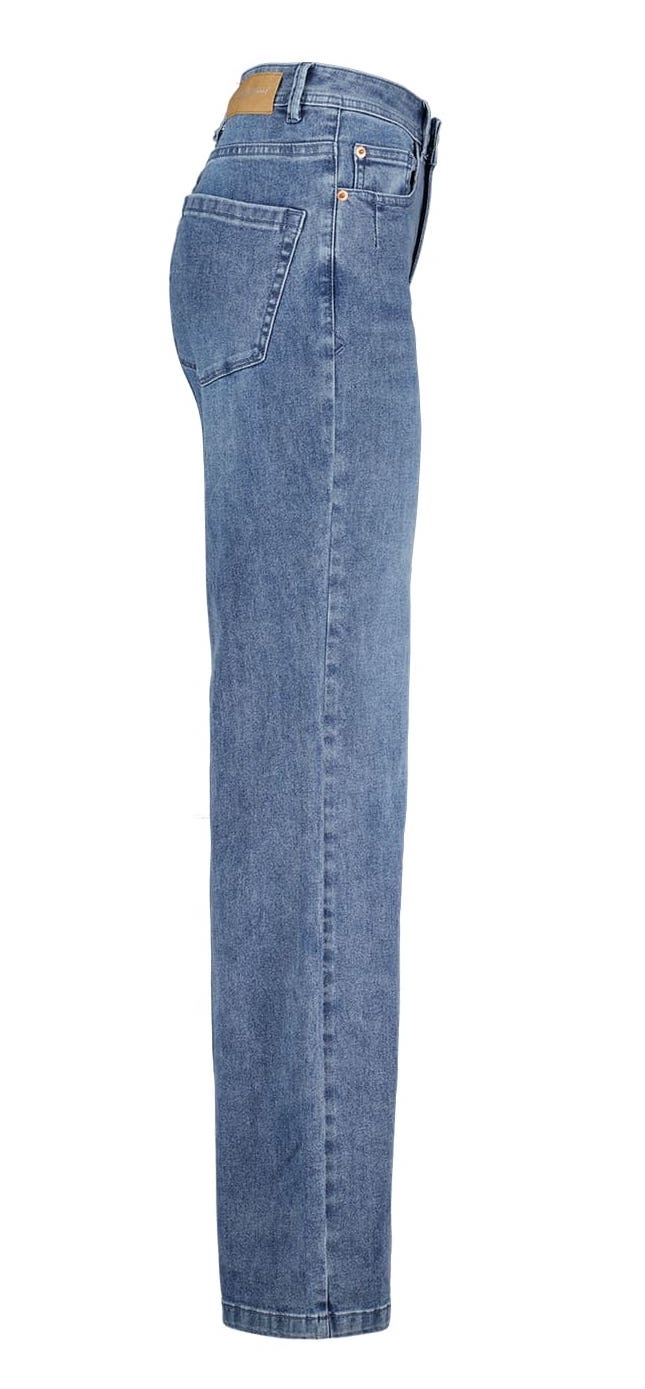Red Button Jeans Wide Leg Jeans Colette Stone Used Blau